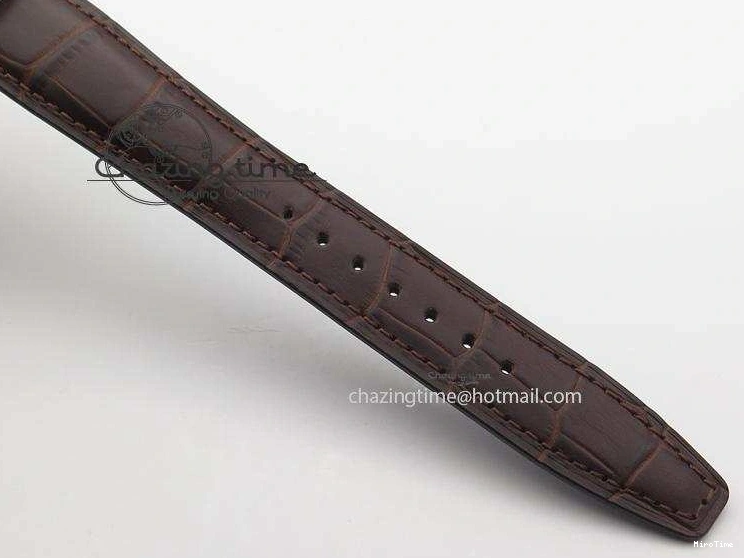 MIROTIME 0204 Cozy Pilot Chrono SS IW387802 V6F 1:1 Best Edition On Brown Leather Strap A 7323